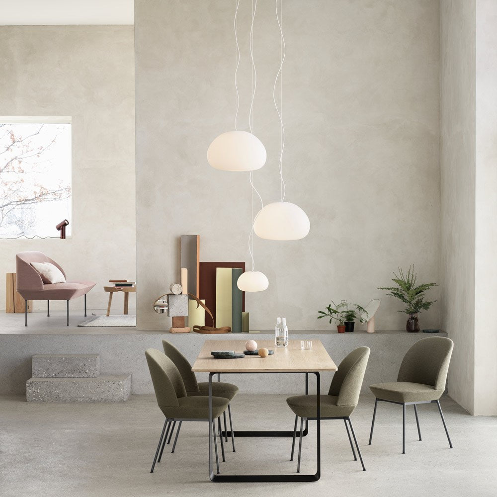 Fluid Pendant Light in dining room.