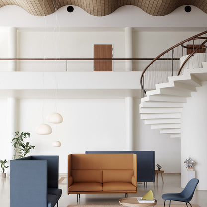 Fluid Pendant Light in living room.