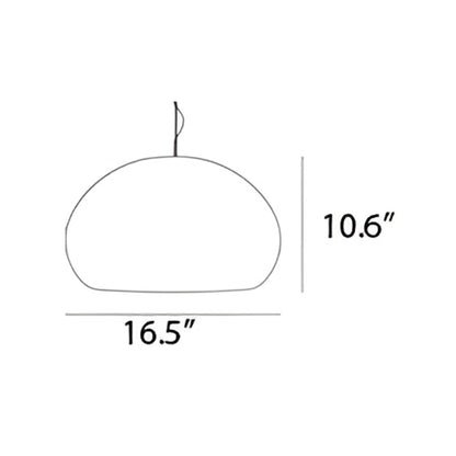Fluid Pendant Light - line drawing.