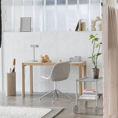 Linear LED Table Lamp in office.