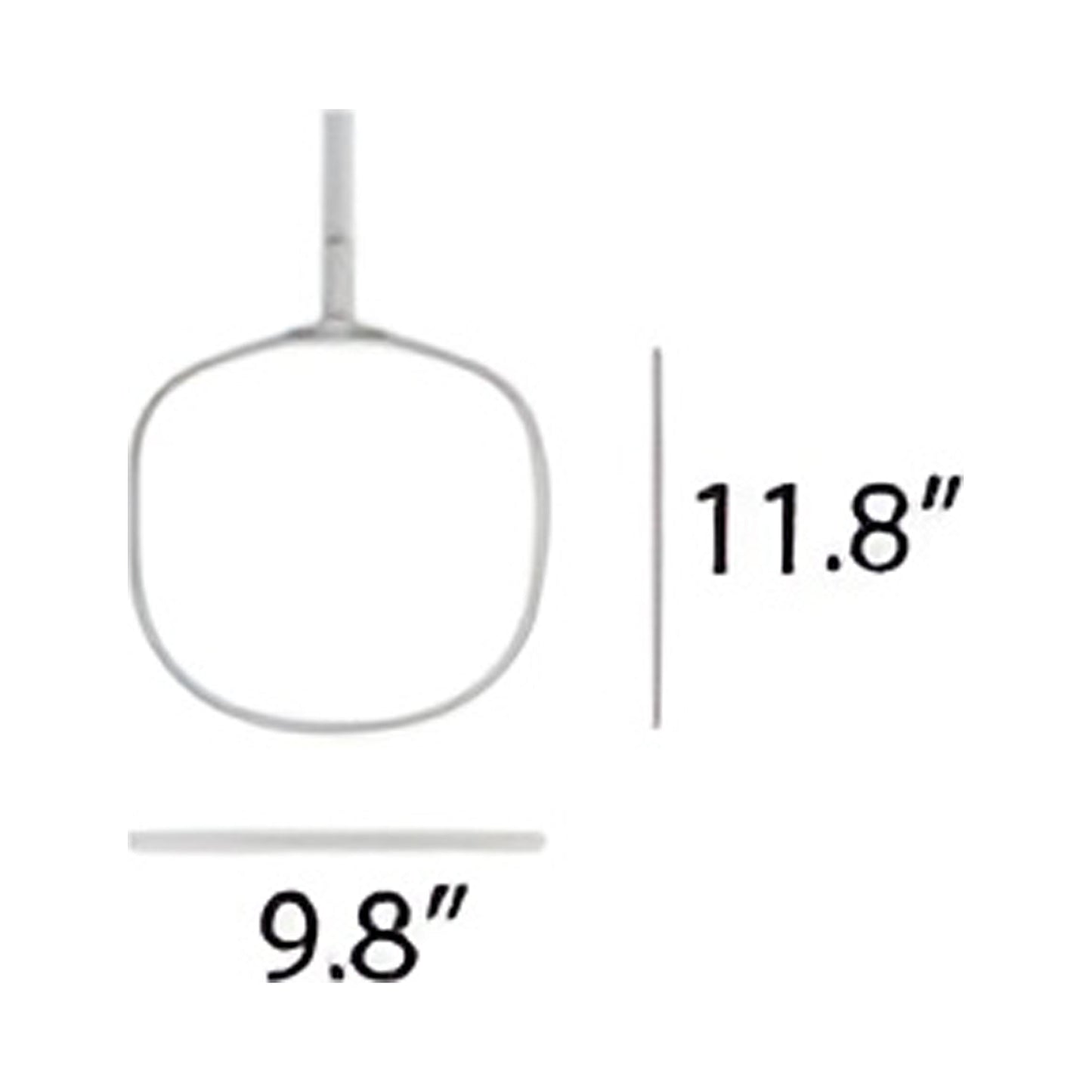 Rime Pendant Light - line drawing.