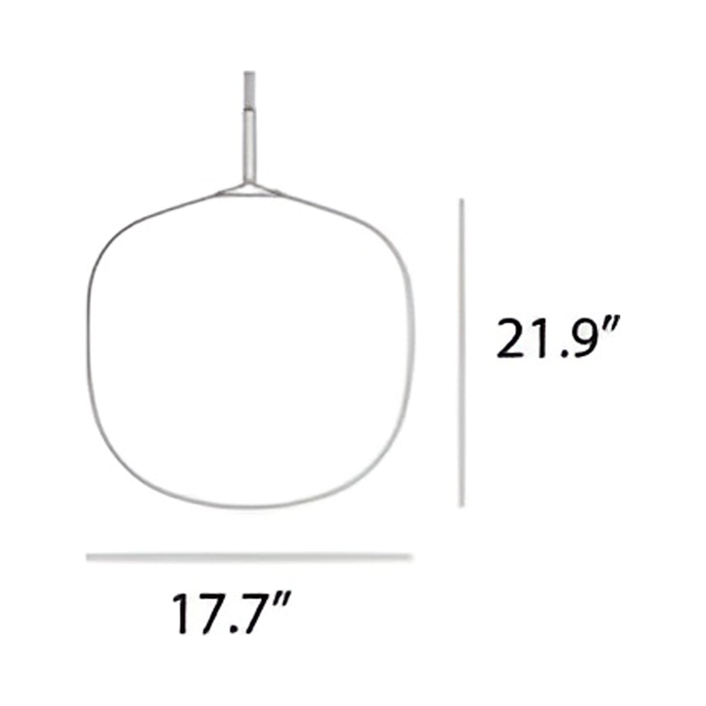 Rime Pendant Light - line drawing.