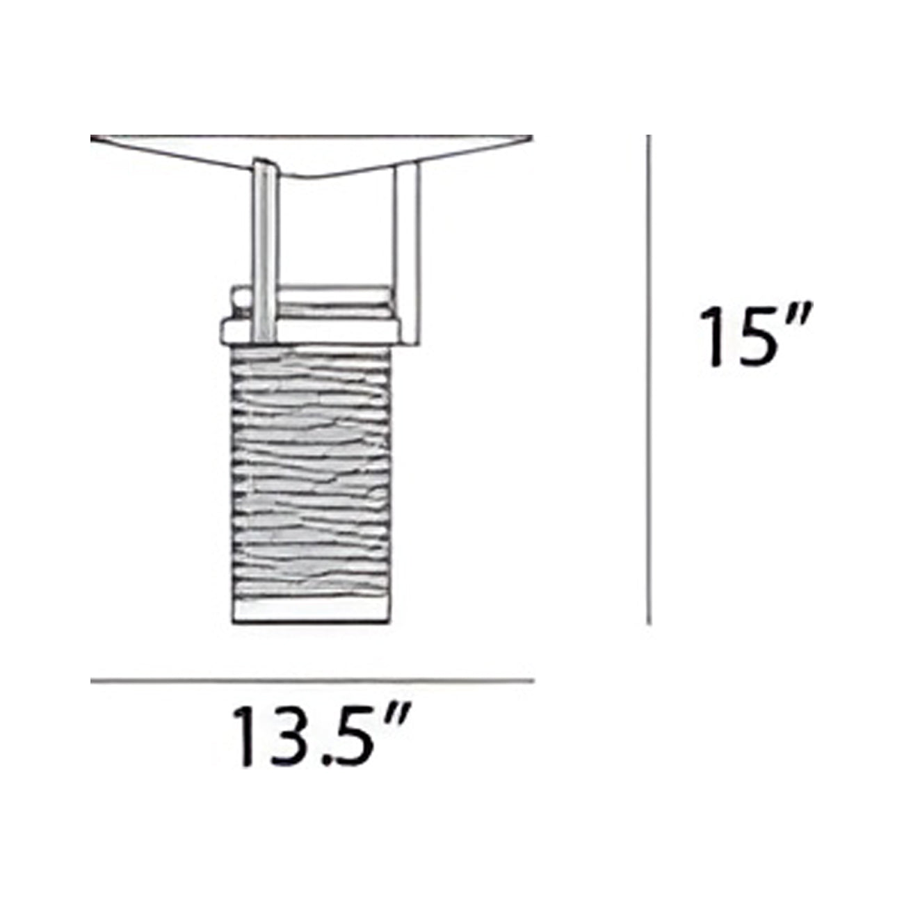 Set LED Table Lamp - line drawing.