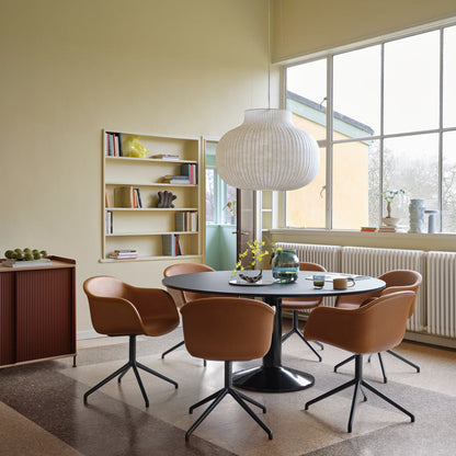 Strand Closed Pendant Light in dining room.