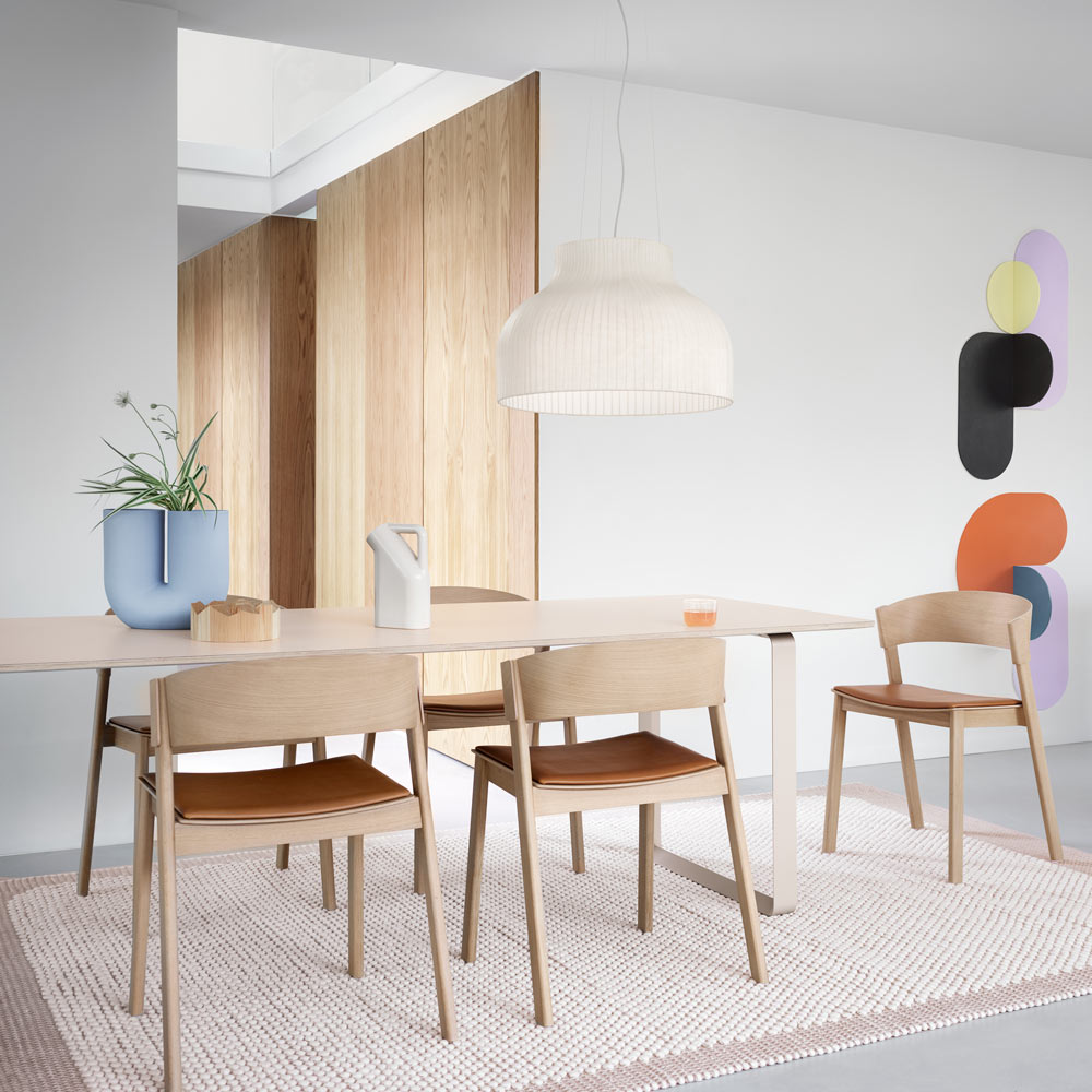 Strand Open Pendant Light in dining room.