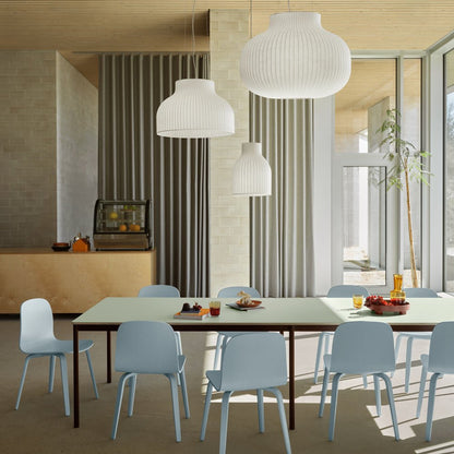 Strand Open Pendant Light in dining room.