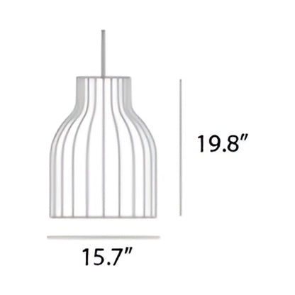 Strand Open Pendant Light - line drawing.