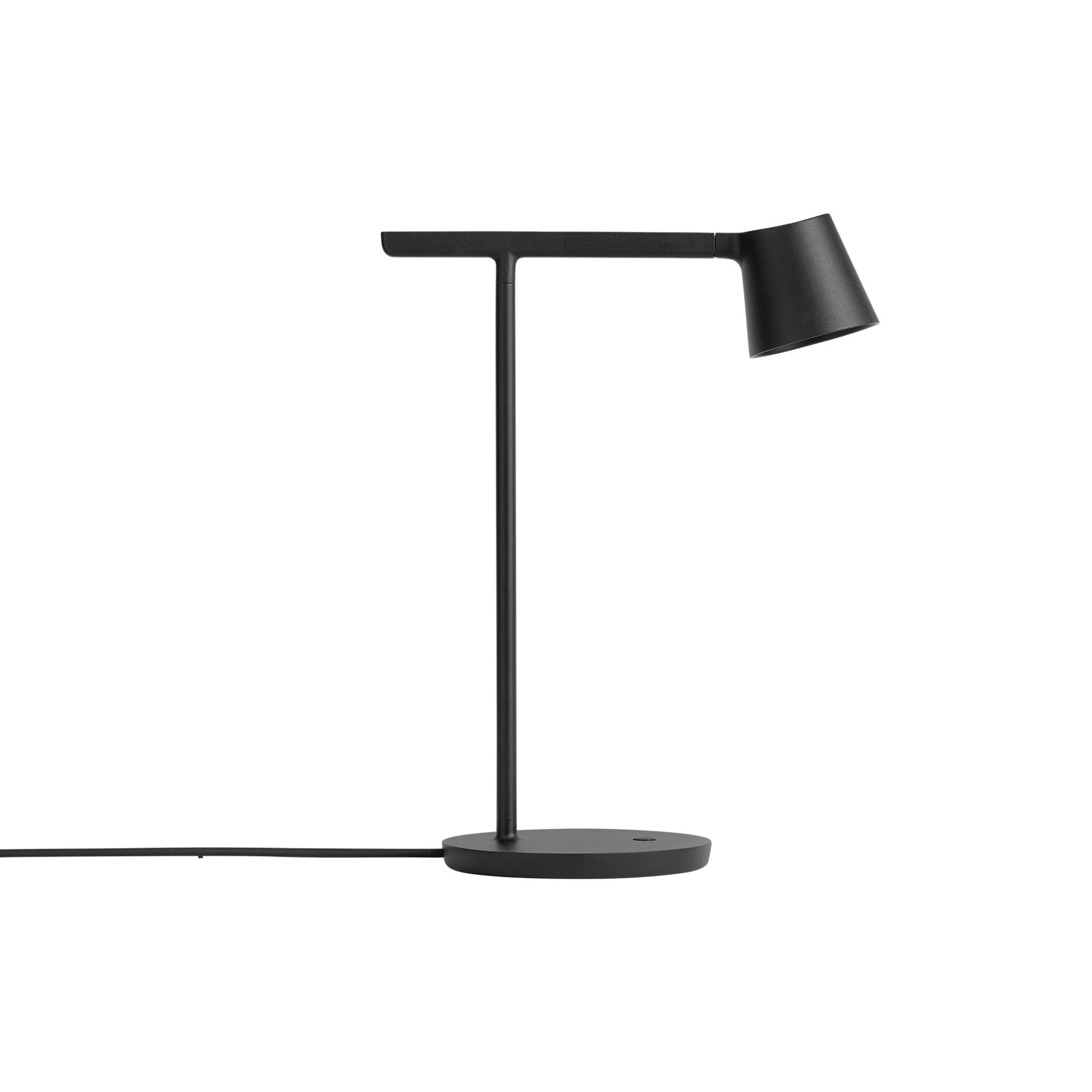 Tip LED Table Lamp in Black.