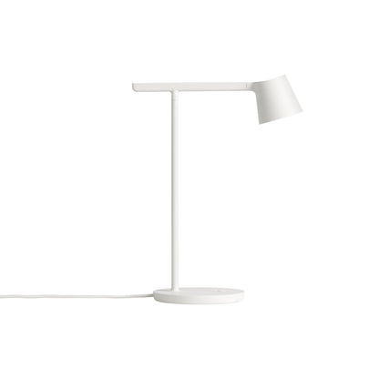 Tip LED Table Lamp in White.