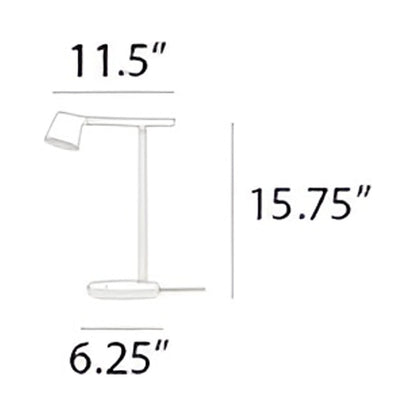 Tip LED Table Lamp - line drawing.