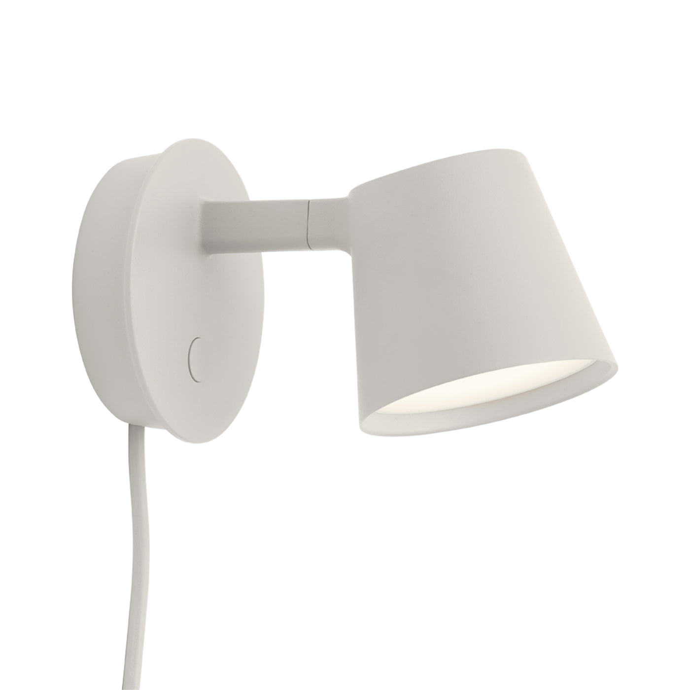 Tip LED Wall Light in Grey.