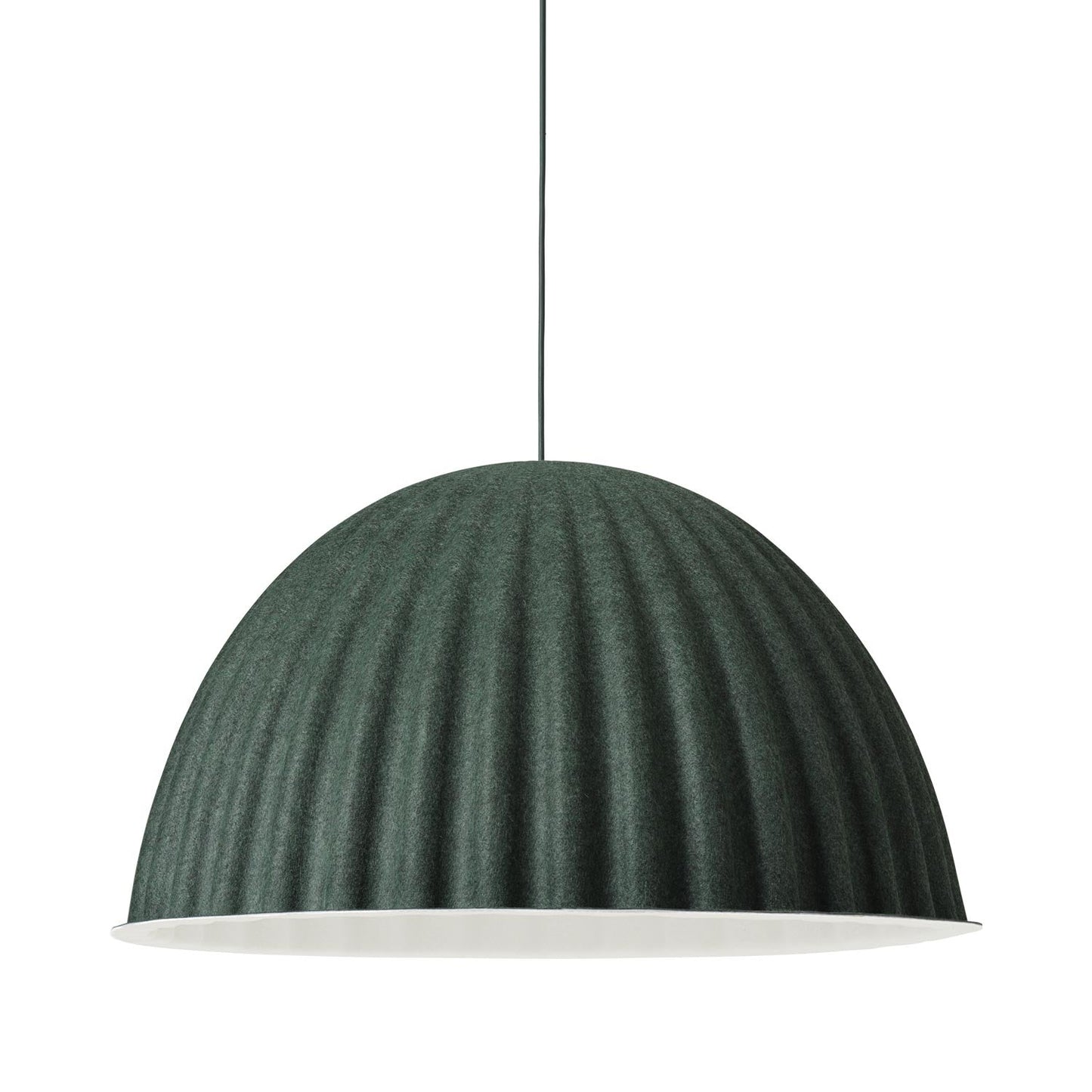 Under The Bell Pendant Light in Dark Green (32.3-Inch).