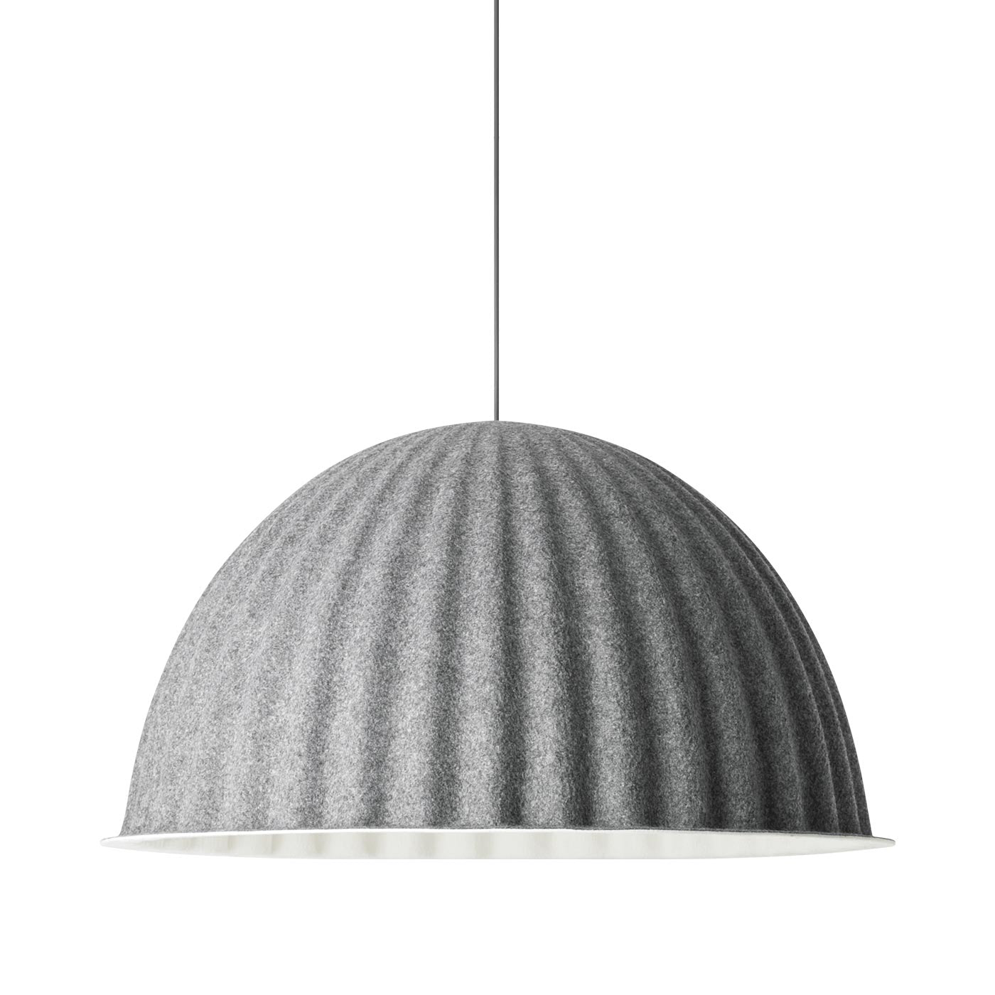Under The Bell Pendant Light in Grey (32.3-Inch).