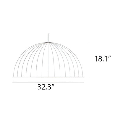 Under The Bell Pendant Light - line drawing.
