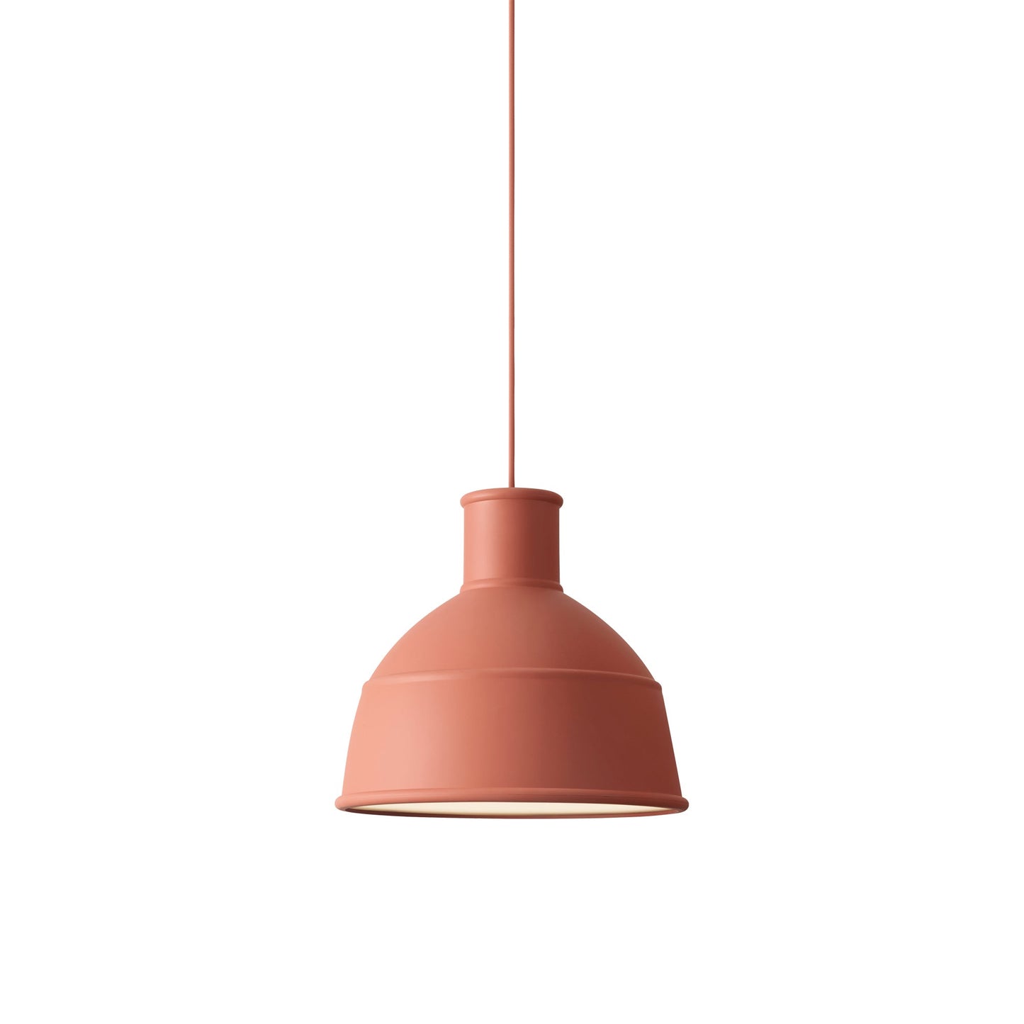 Unfold Pendant Light in Terracotta.