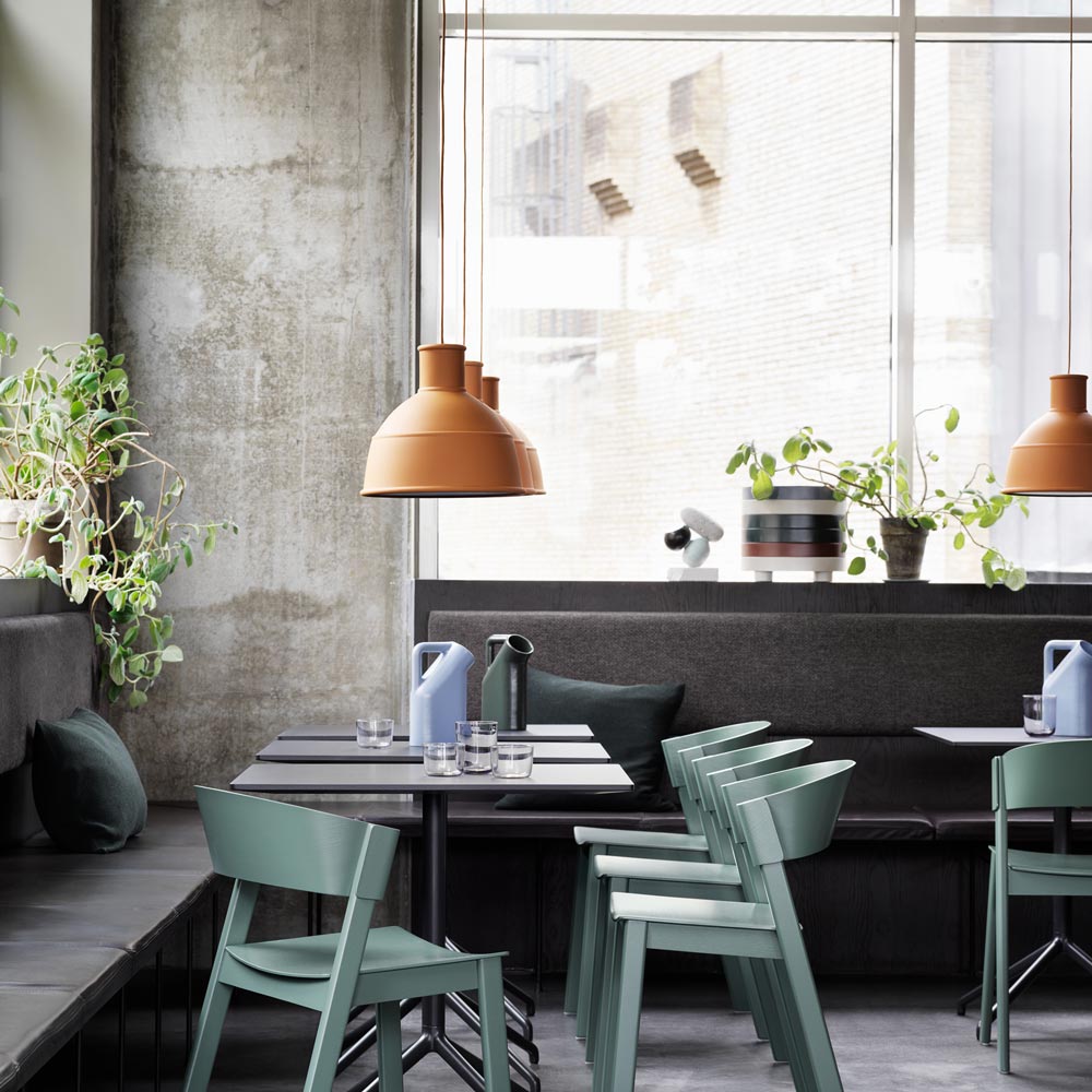 Unfold Pendant Light in restaurant.