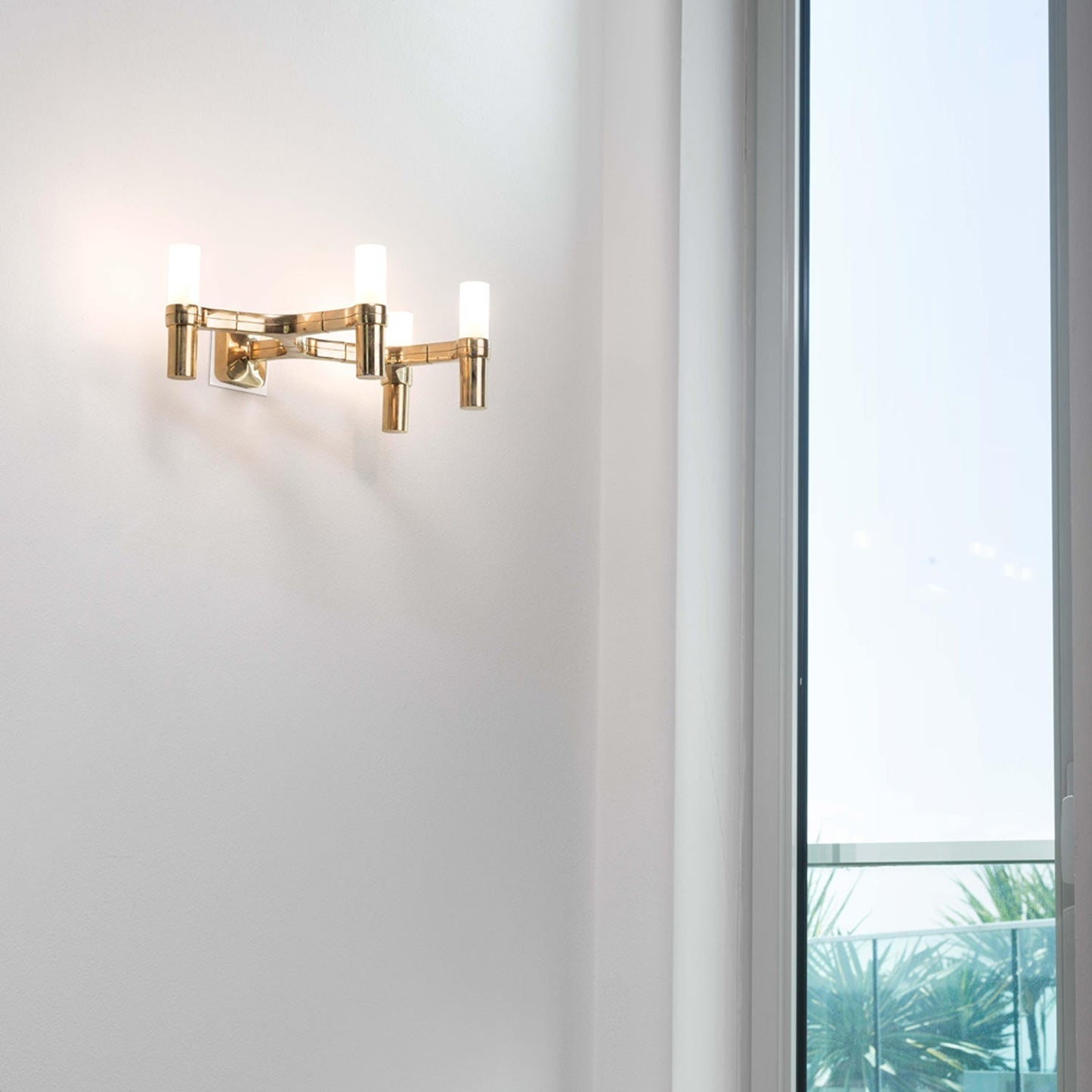 Crown Wall Light in living room.