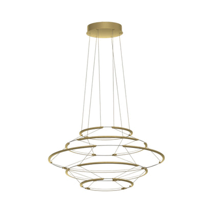 Drop LED Pendant Light in Satin Gold (13-Inch).