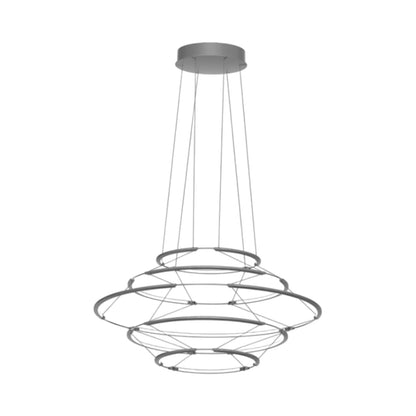 Drop LED Pendant Light in Satin Silver (13-Inch).