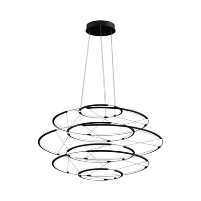 Drop LED Pendant Light in Black (19.6-Inch).