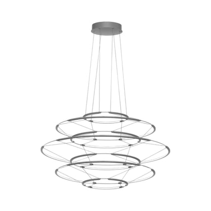 Drop LED Pendant Light in Satin Silver (19.6-Inch).