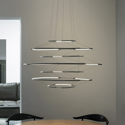 Drop LED Pendant Light in living room.