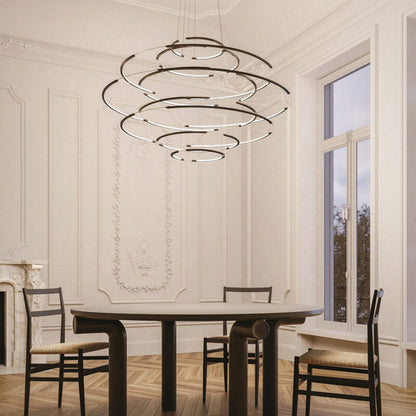 Drop LED Pendant Light in living room.