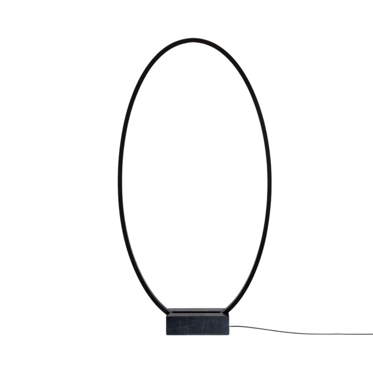 Ellisse LED Floor / Wall Light in Black.