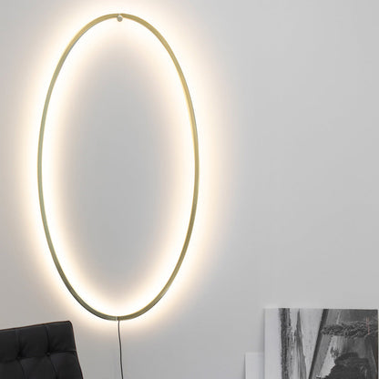 Ellisse LED Floor / Wall Light in living room.