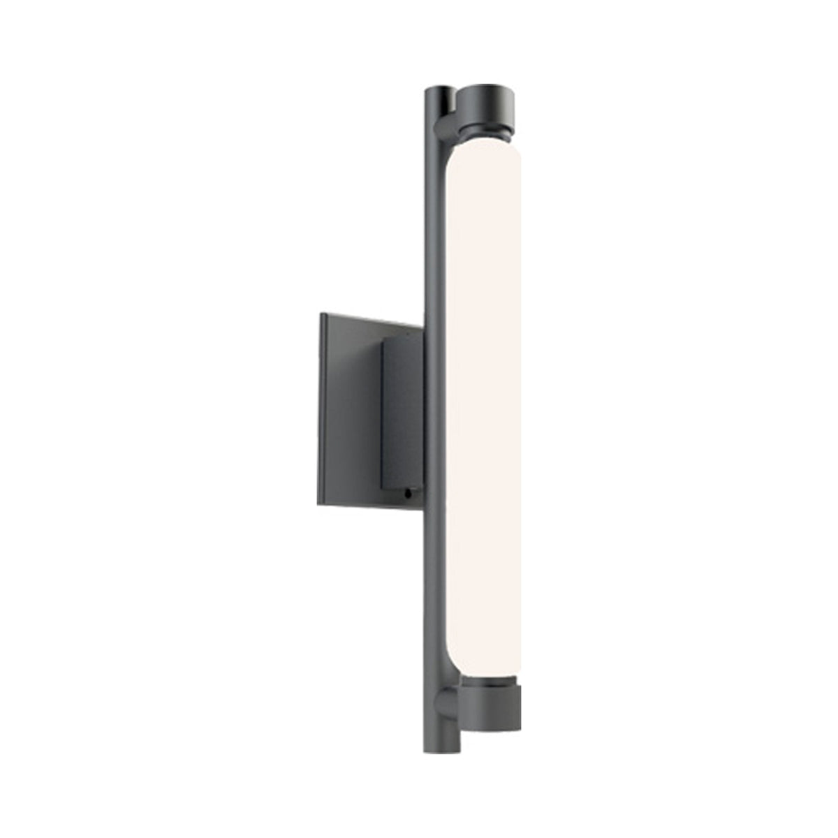 La Roche Outdoor LED Wall Light in Black.