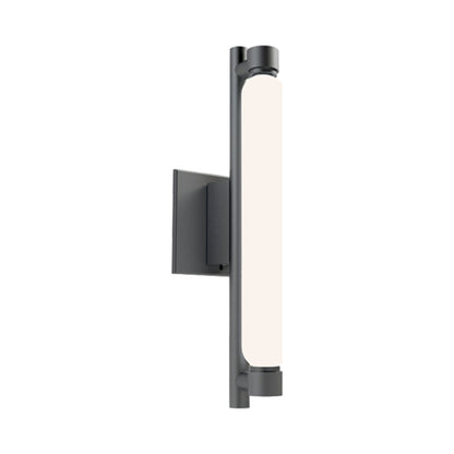 La Roche Outdoor LED Wall Light in Black.