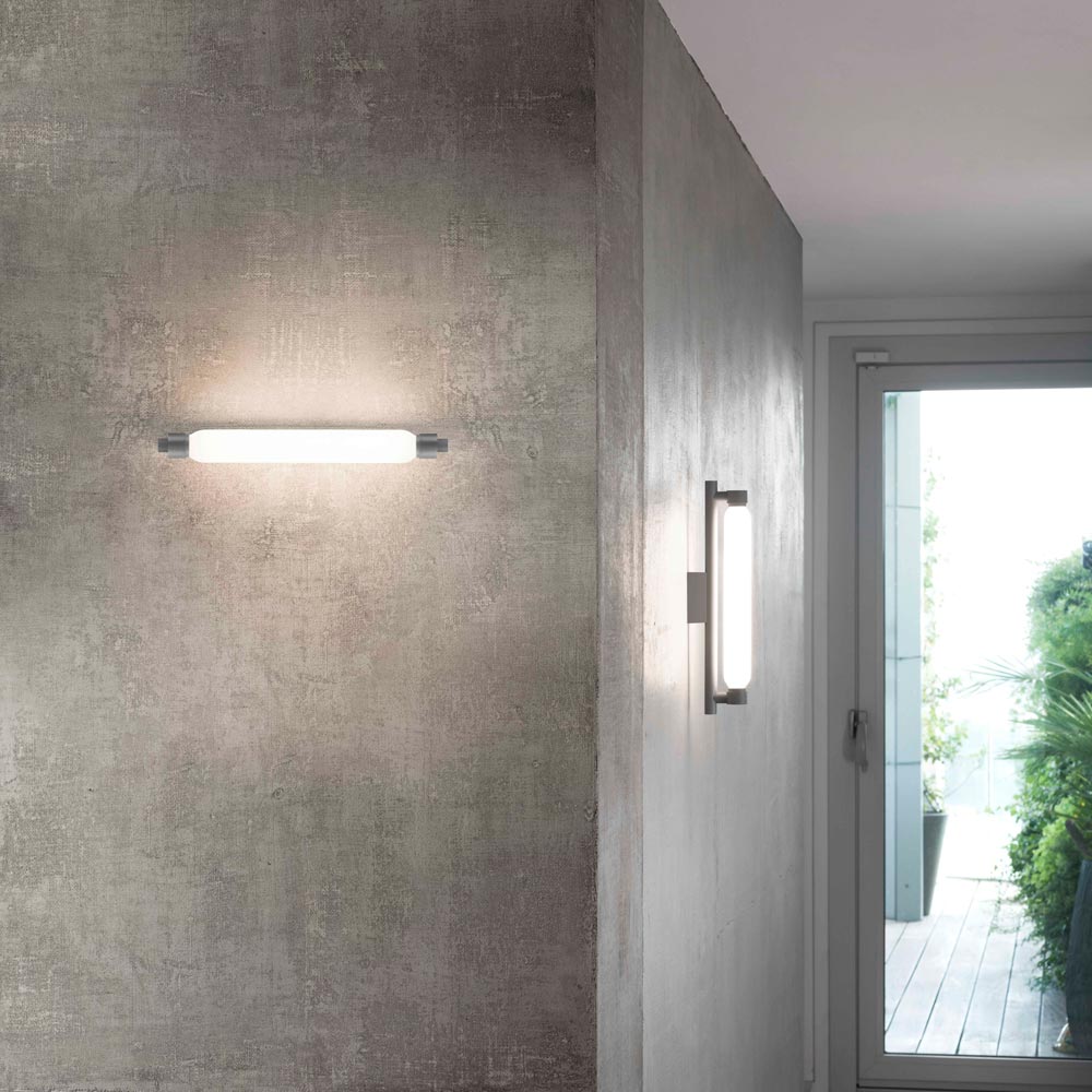 La Roche Outdoor LED Wall Light in living room.