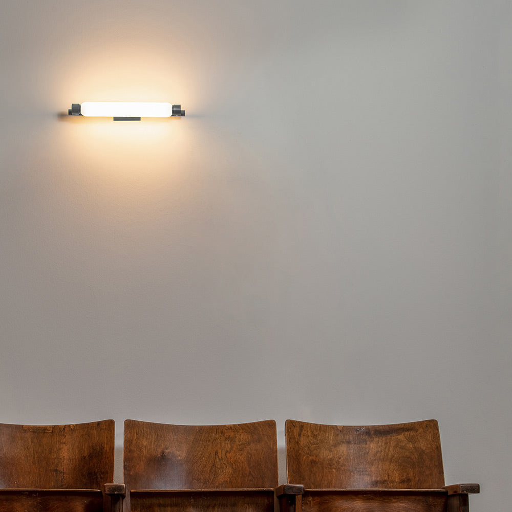 La Roche Outdoor LED Wall Light in living room.