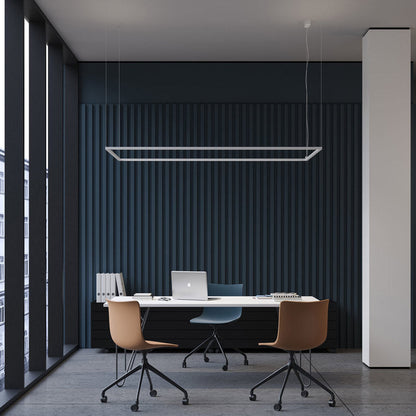 Linescapes Desk Matrix Horizontal LED Pendant Light in office.
