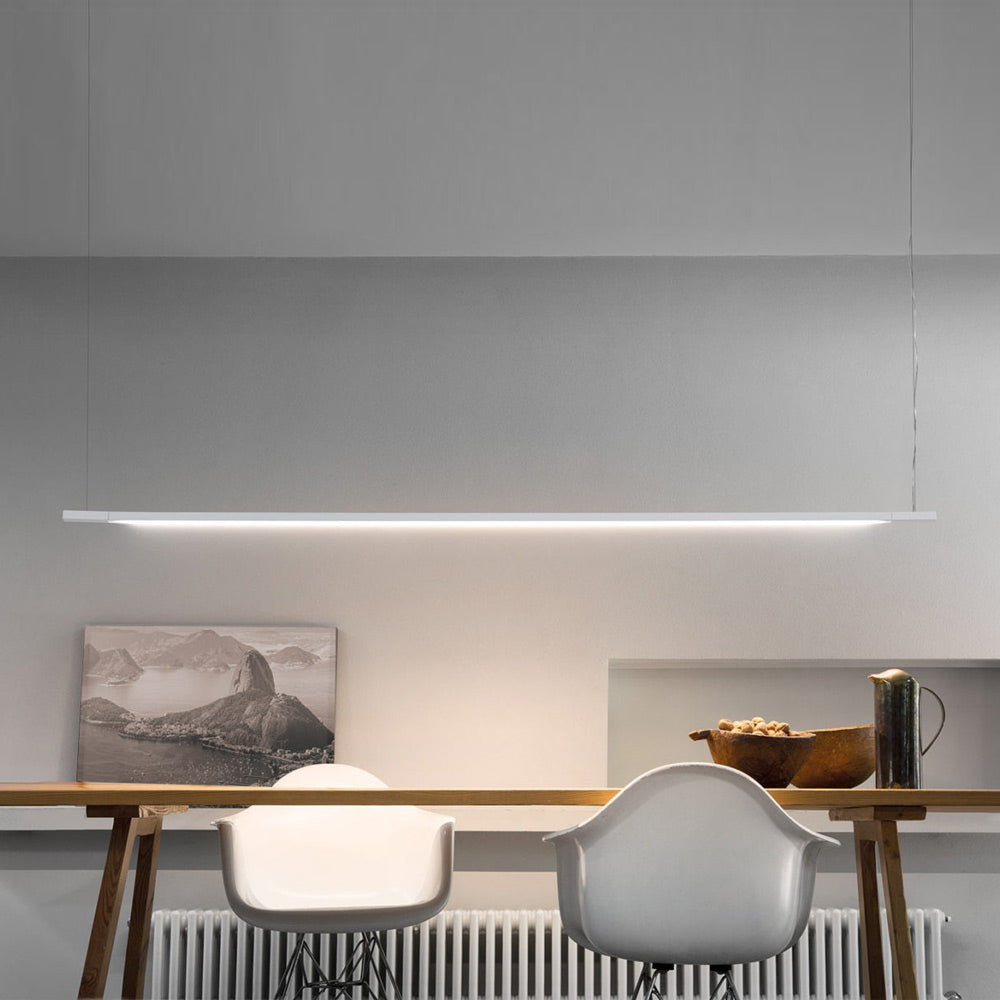 Linescapes Horizontal LED Pendant Light in living room.