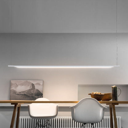 Linescapes Horizontal LED Pendant Light in living room.