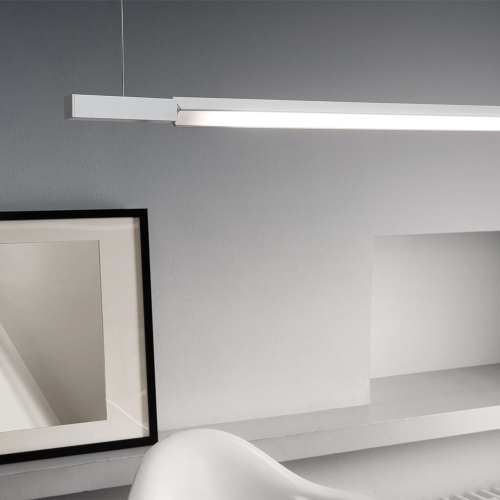 Linescapes Horizontal LED Pendant Light in living room.
