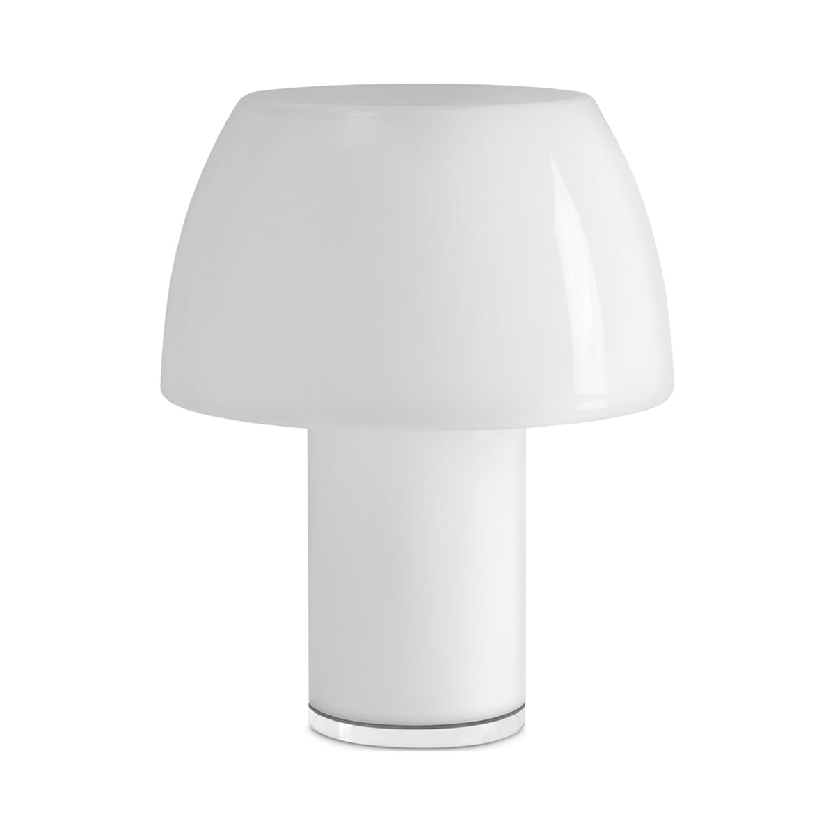 Lorosae LED Rechargeable Table Lamp in Jasmine White.
