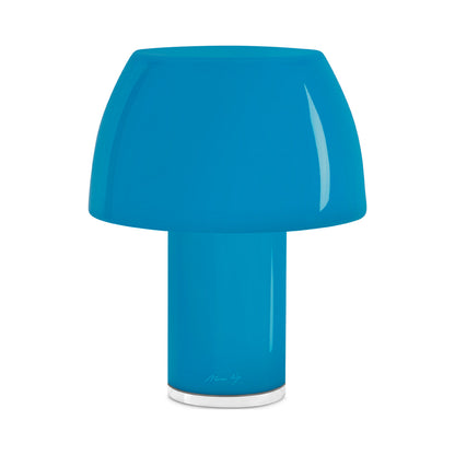 Lorosae LED Rechargeable Table Lamp in Ocean Blue.
