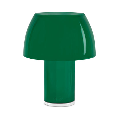 Lorosae LED Rechargeable Table Lamp in Rosemary Green.