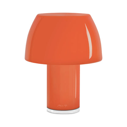 Lorosae LED Rechargeable Table Lamp in Sicilian Orange.