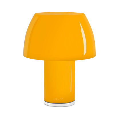 Lorosae LED Rechargeable Table Lamp in Sorrento Yellow.