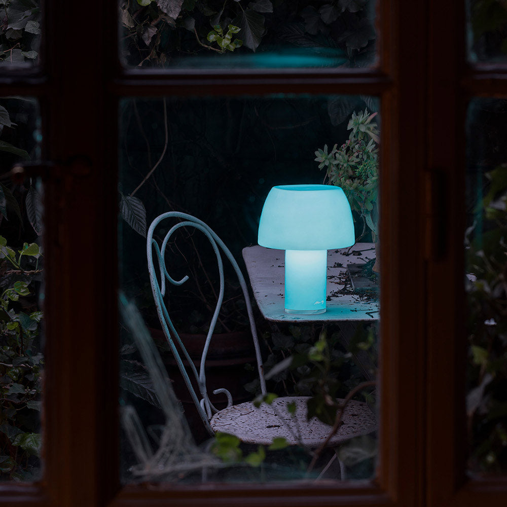 Lorosae LED Rechargeable Table Lamp in living room.