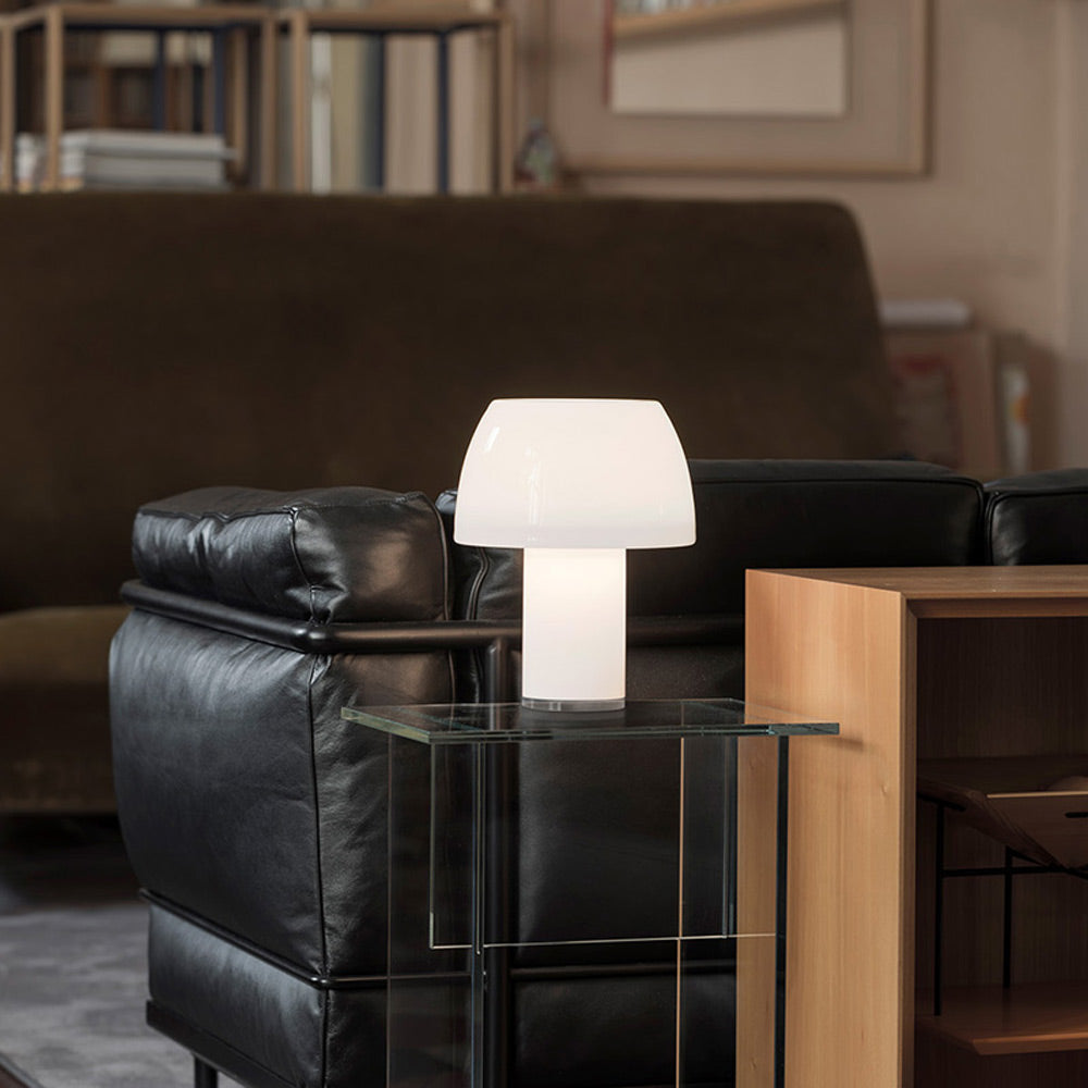 Lorosae LED Rechargeable Table Lamp in living room.