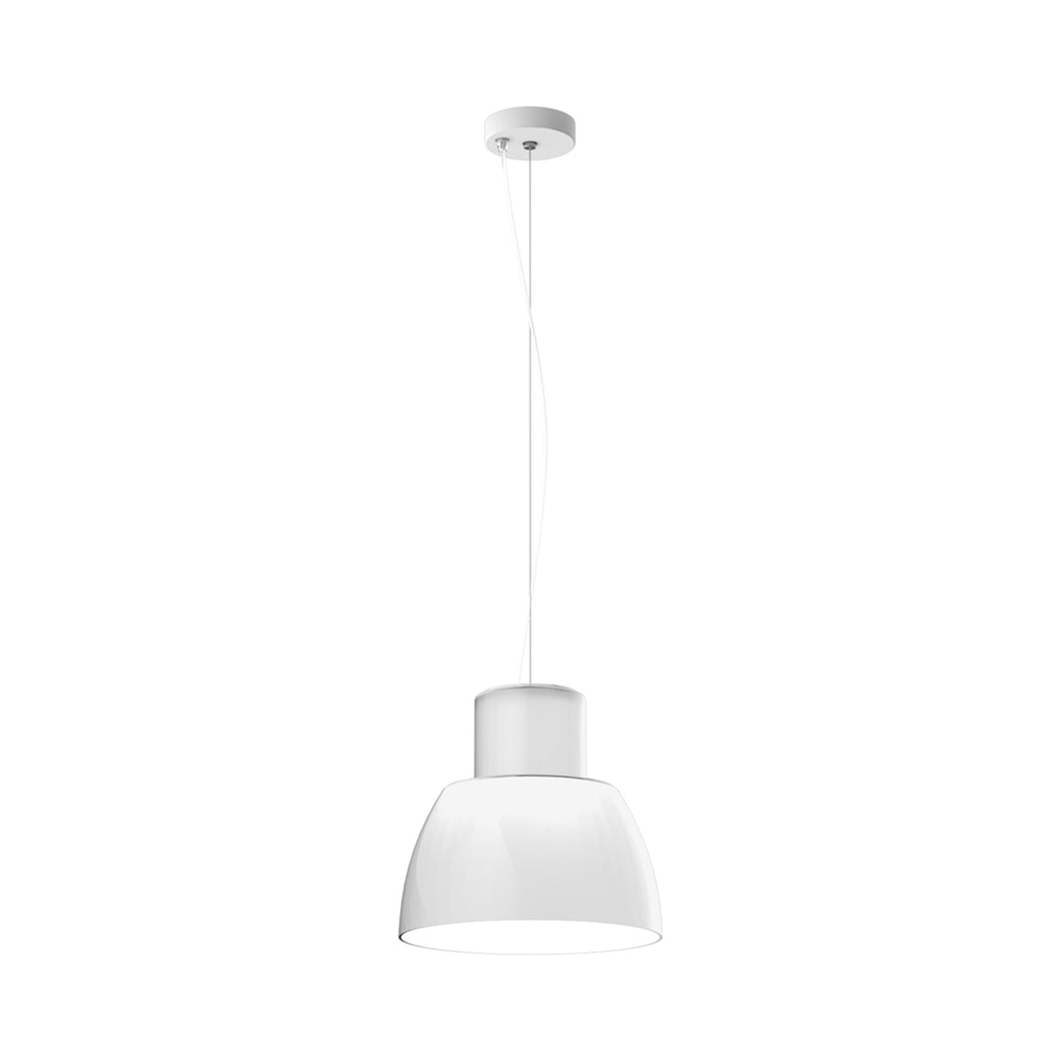 Lorosae Pendant Light in Jasmine White (11.8-Inch).