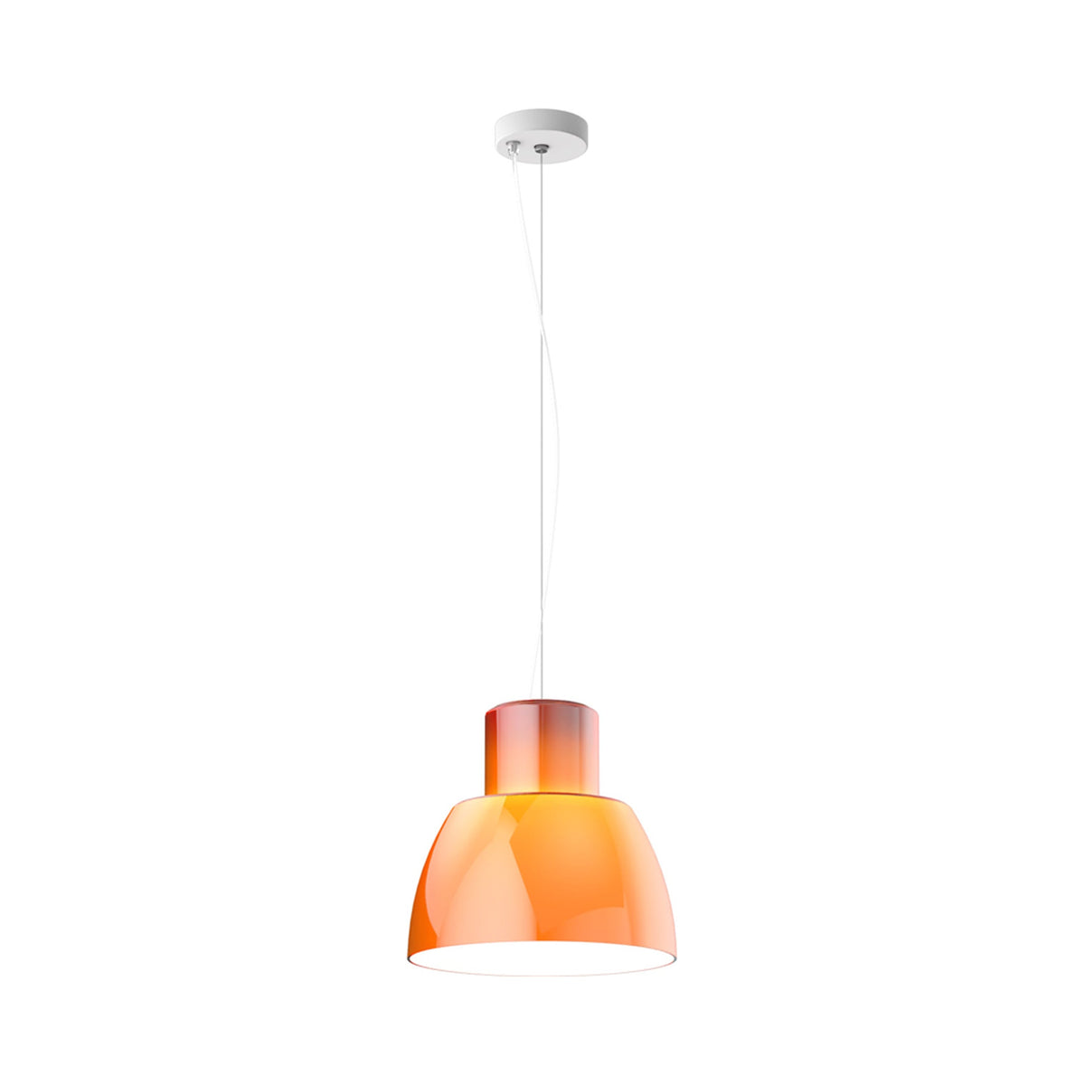 Lorosae Pendant Light in Sicilian Orange (11.8-Inch).