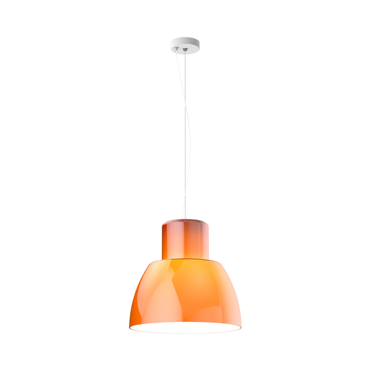 Lorosae Pendant Light in Sicilian Orange (15.7-Inch).