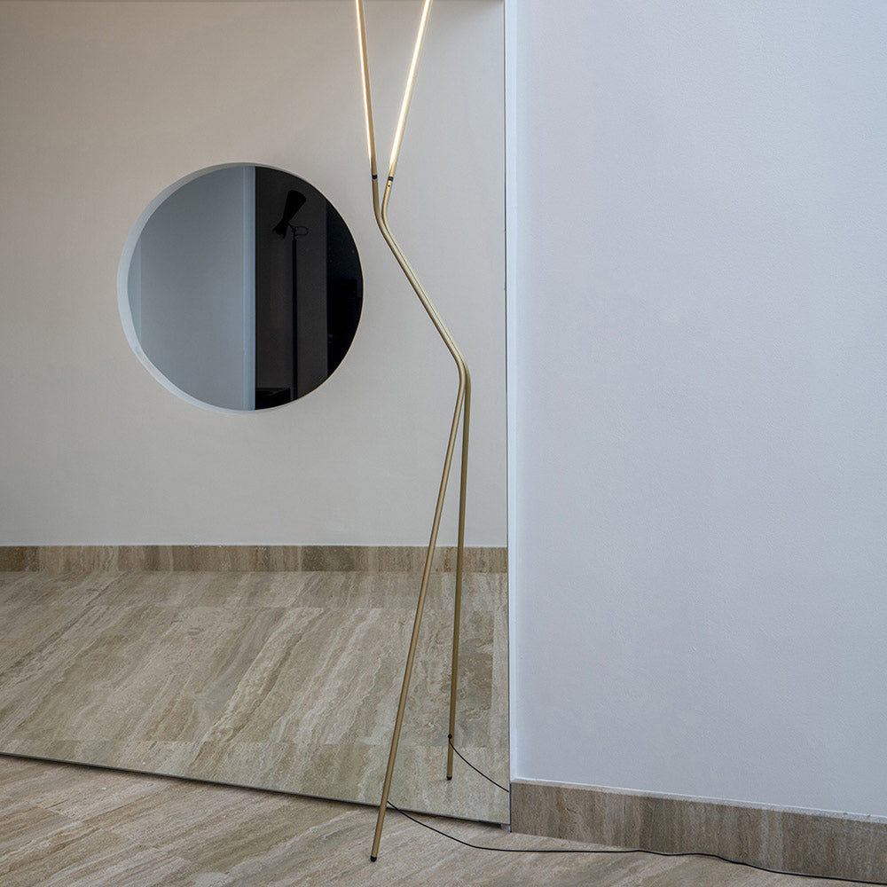 Neo LED Floor Lamp in living room.