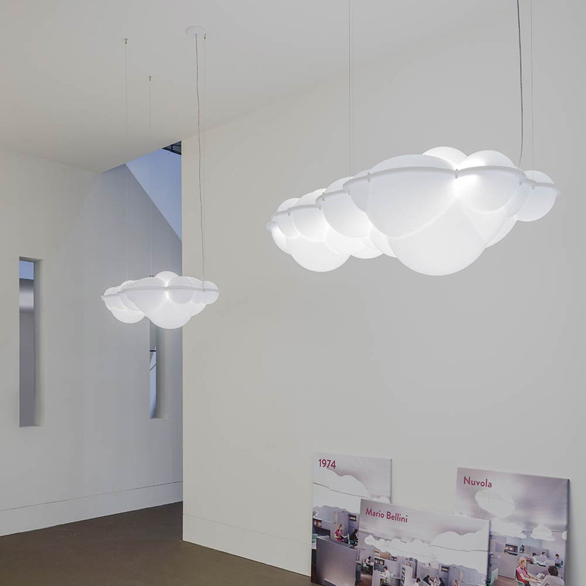 Nuvola LED Pendant Light in living room.