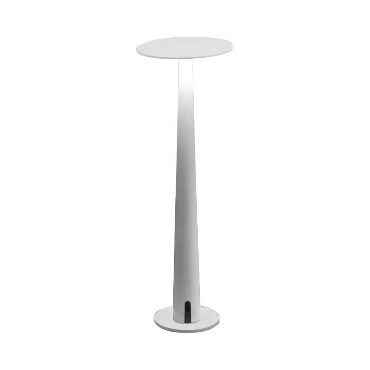 Portofino LED Rechargeable Table Lamp in White.